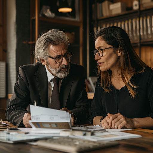 Interaction between banker and small business owner