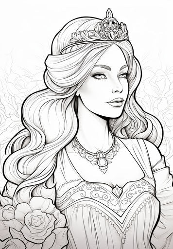 Princess in the chair coloring pages