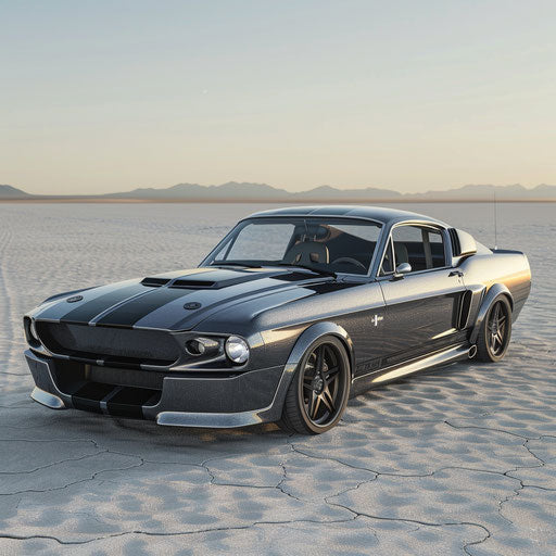 Classic electric car with integrated solar panels