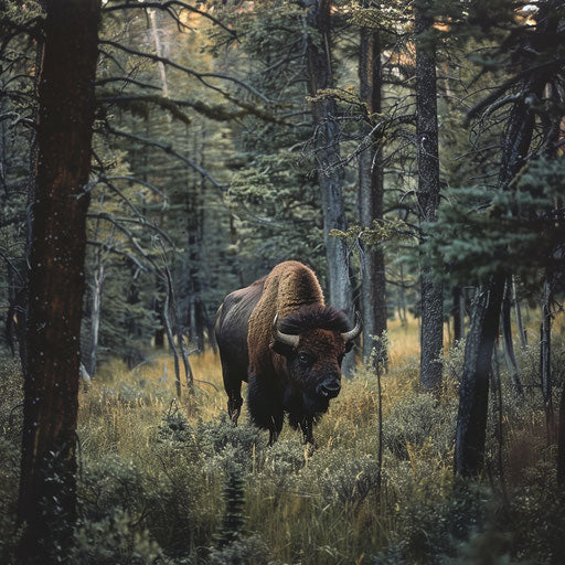 Thriving wildlife in the dense forests of the Big Horn Mountains