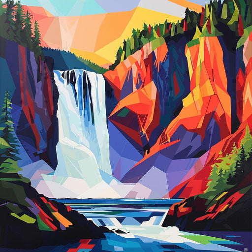 Montmorency Falls Picturesque Scenic Prints