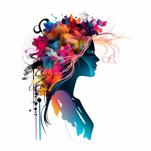 Sale artwork in the Chiaroscuro Art style, on white background