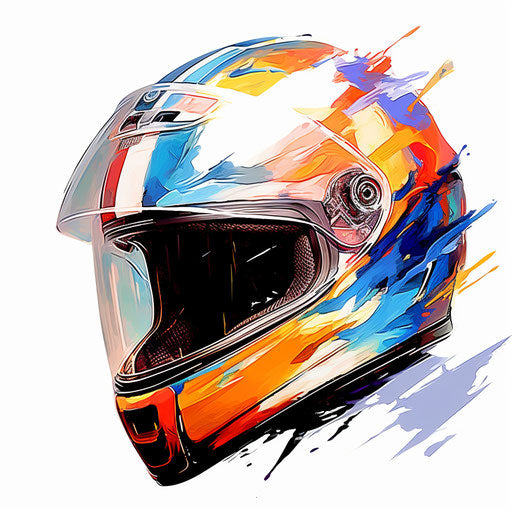 Helmet in Impressionistic Art style