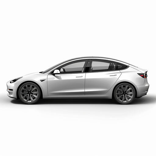 Sideview of Tesla Model 3
