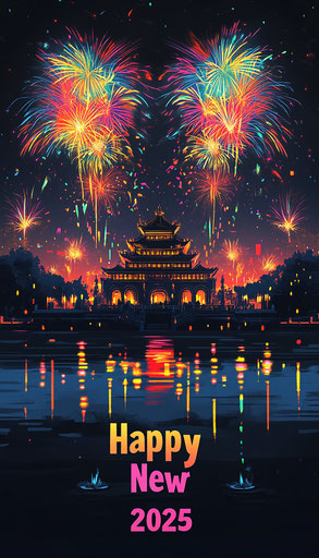 Festive Happy New Year 2025 Images Social Designs