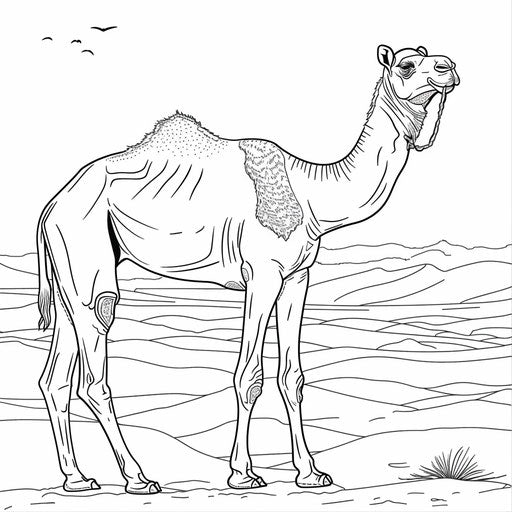 Camel in the desert