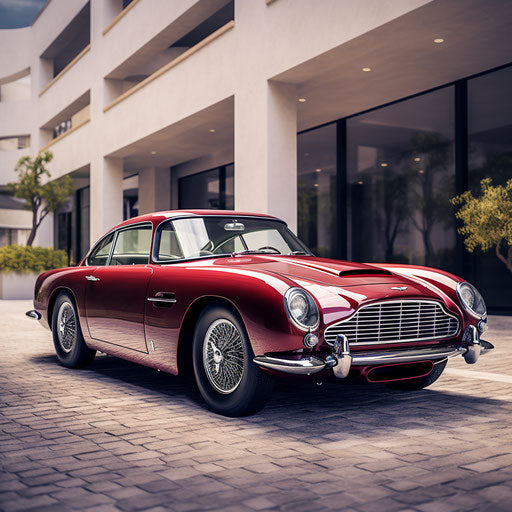 Vibrant cherry red car