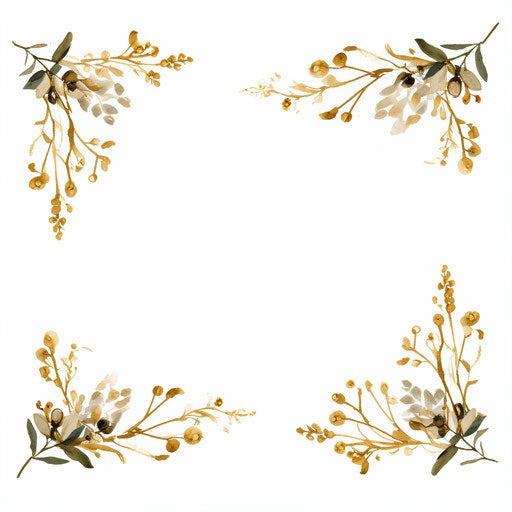 Minimalist border clipart in the style, on white background