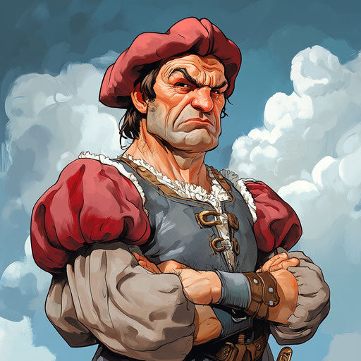 Corporate Thomas More Caricature Clipart Packages for Branding