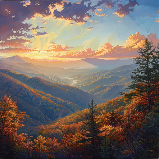 Expansive views from Great Smoky Mountains