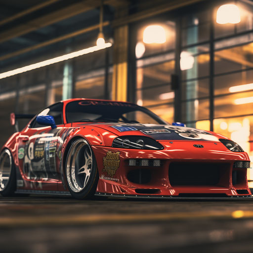 Toyota Supra classic Dubs tires