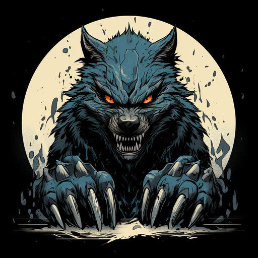 Black animal paw print, dan mumford style, expressive design