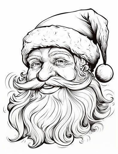 Presentation of gifts on Santa's head