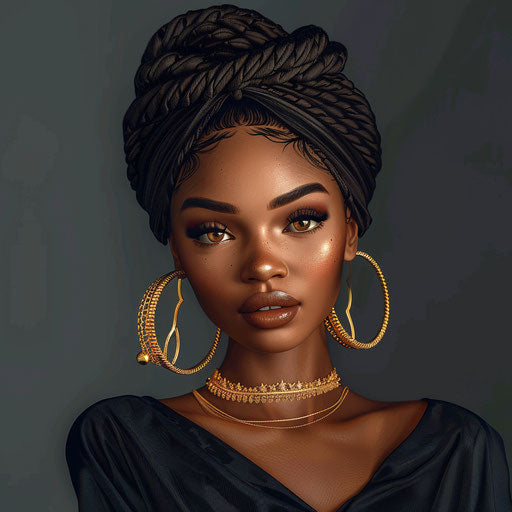 Realistic Juneteenth Clipart on Flat Slate Grey Background