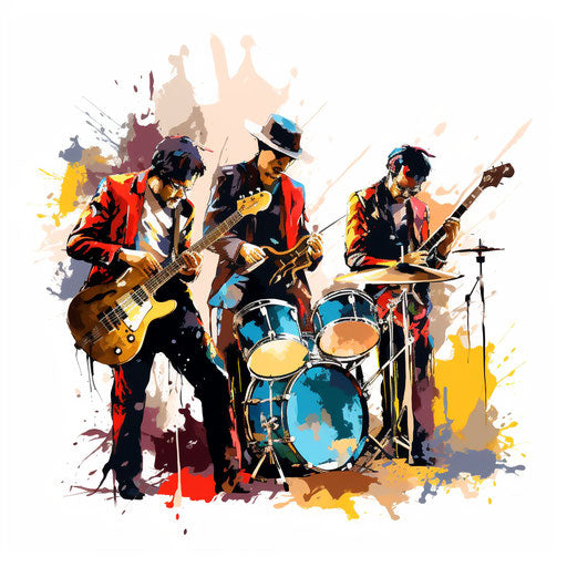 Group illustration in the style of oil painting