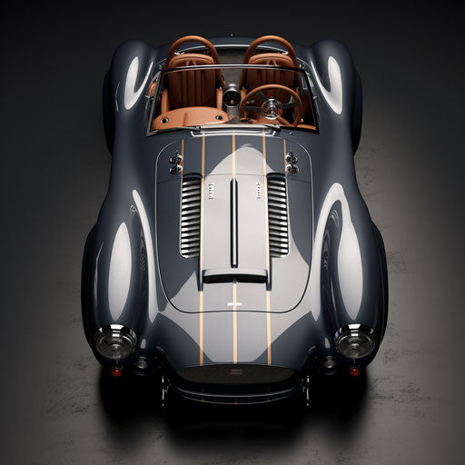 Sports car seen from above