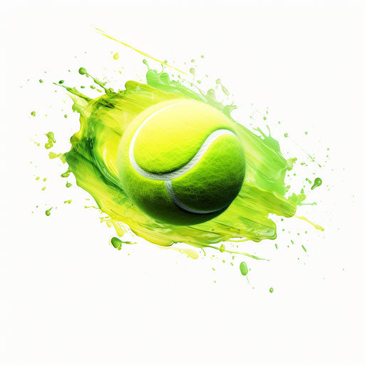 Tennis ball clipart in the style of Chiaroscuro Art