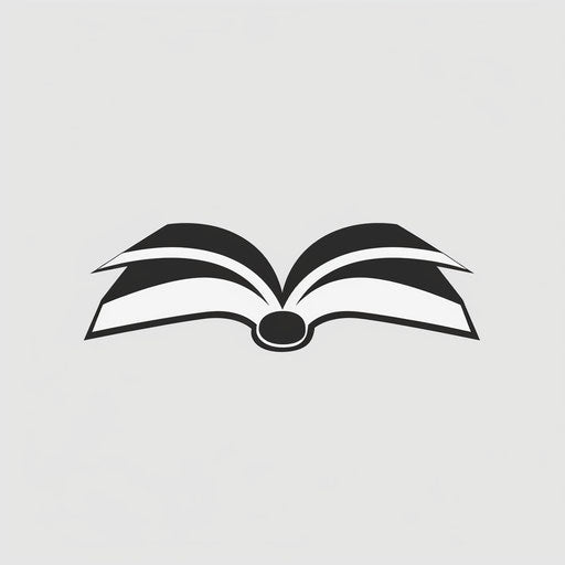 Simple open book logo