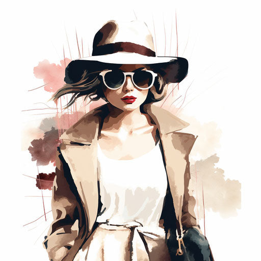 Sale illustration in the style of Chiaroscuro Art, on white background