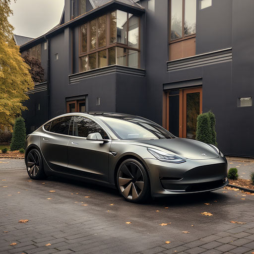 Luxury variant of Tesla Model 3 with high-end finishes