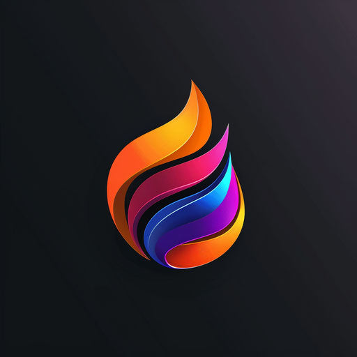 Modern and vibrant photo logo with colorful tones