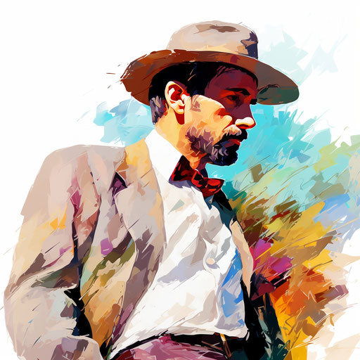 Line clipart in the style of Impressionistic Art, on white background