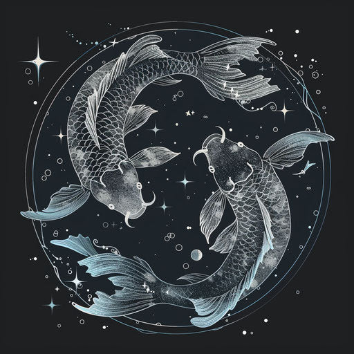 Pisces constellation with holographic effects