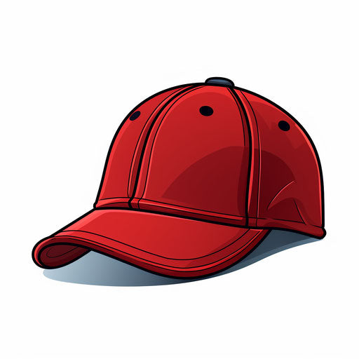 Minimalist baseball cap on white background
