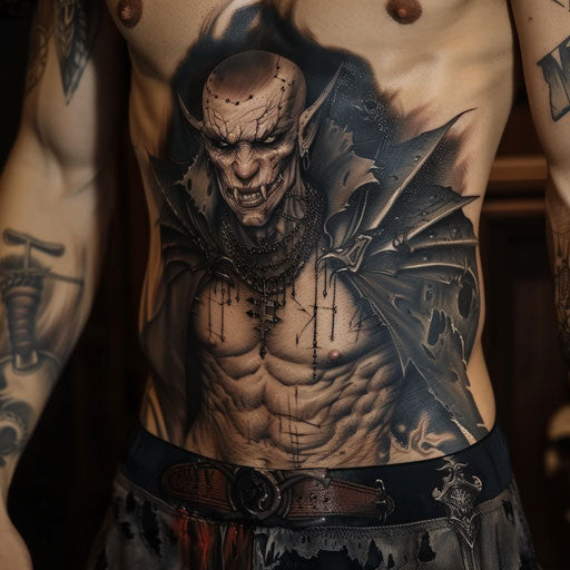 Dynamic Stomach Tattoos Men Tattoo Flash