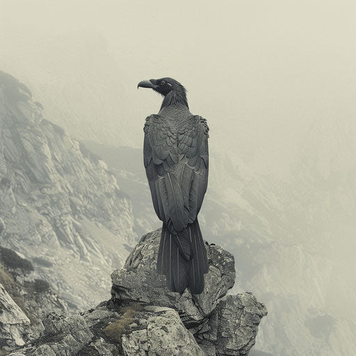 Majestic condor on high peak, Gregory Colbert style