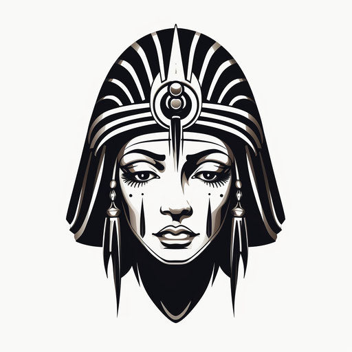 Pharaoh mask in vector illustration style