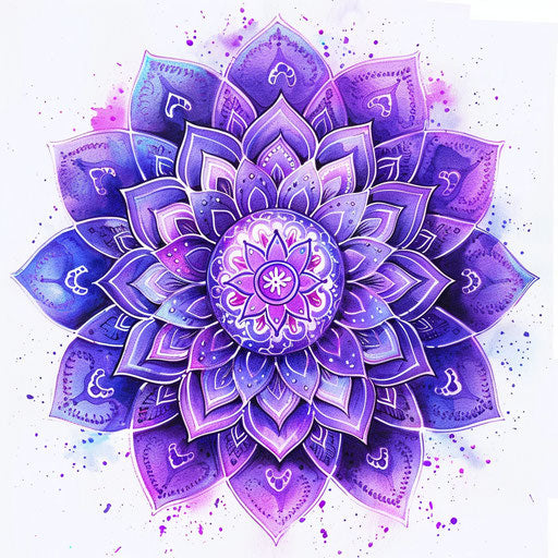 Spiritual Crown Chakra tattoo design