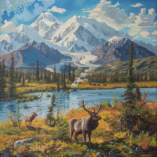 Wildlife before the Denali, untouched nature, Corey Arnold style