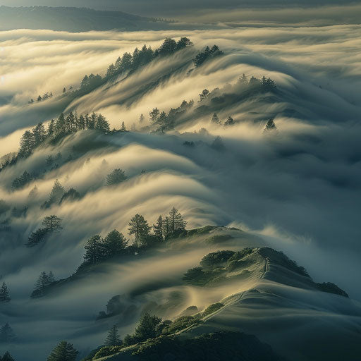 Mystical mist on the slopes of Mount Tamalpais