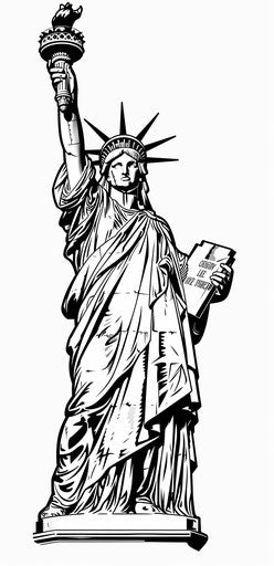 Tattoo of the statue of liberty holding a torch