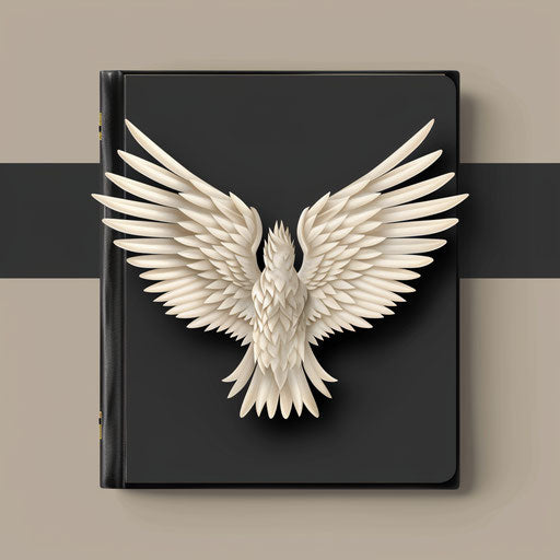 Realistic diary clipart with flat random background