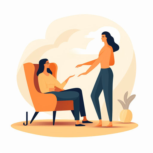 Therapy clipart in Minimalist style on white background