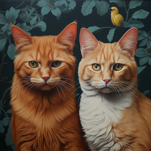 Two ginger cats
