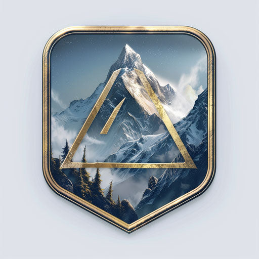 Majestic snowy peak symbolizing challenge - Logo