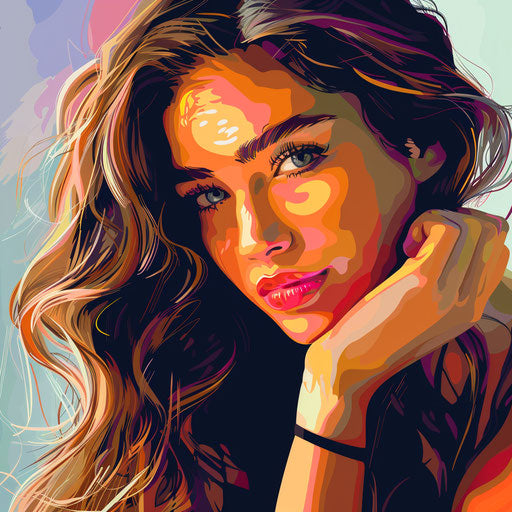 Photo realistic clipart with flat random background