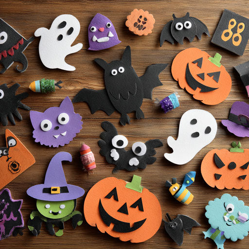 Festive collection of Halloween crafts and decorations