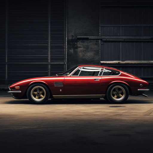 Classic side view of Ferrari Daytona