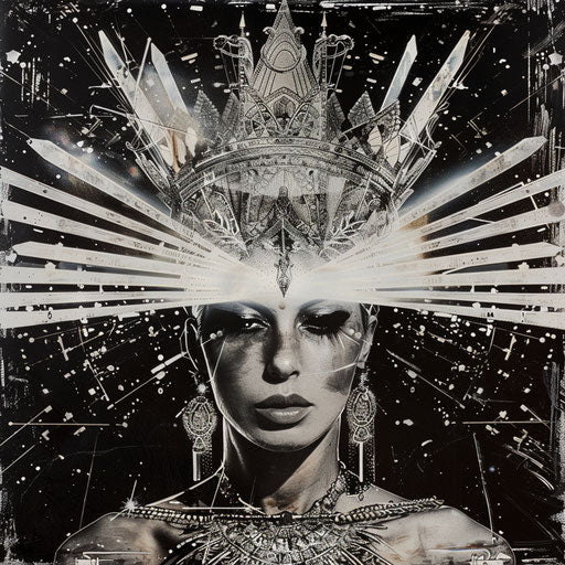 Woman with crown of light and ancient Egypt