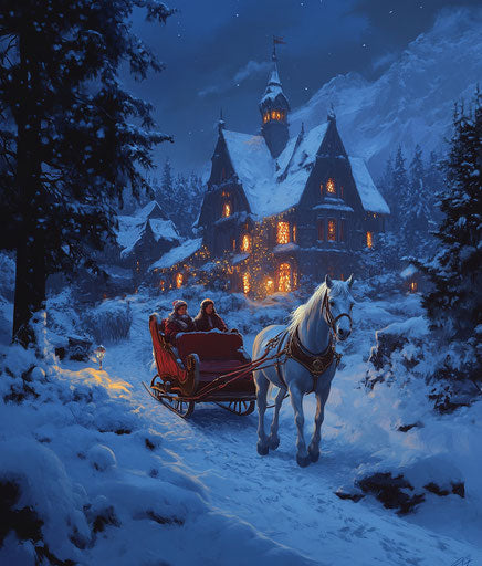 Sophisticated Photo Christmas Card Christmas Illustration