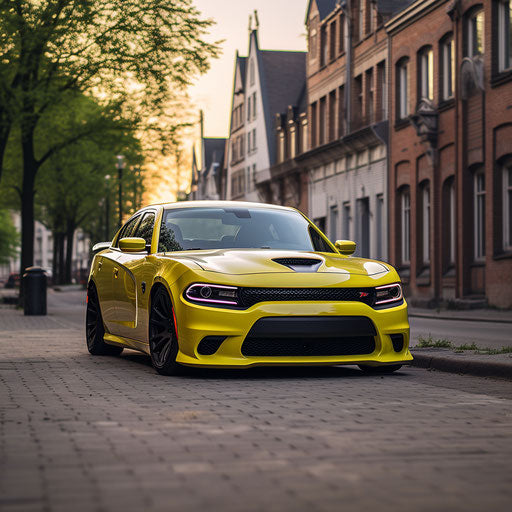 Dodge Charger Hellcat Bright yellow