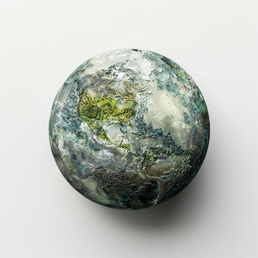 Realistic Earth Day clipart on flat white background