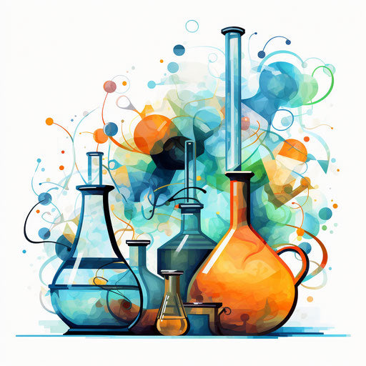 Impressionistic art on white background