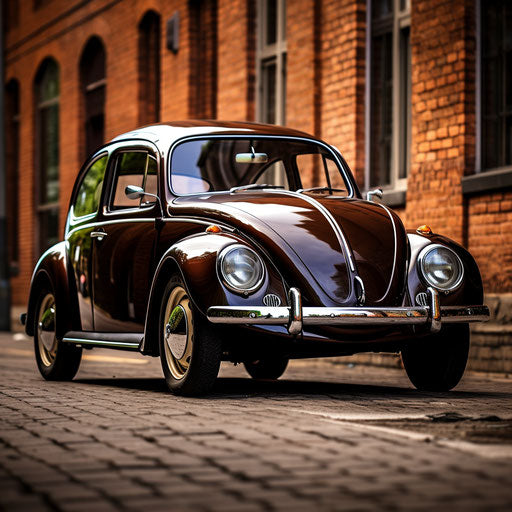 Old classic car in brown (#5A4134)