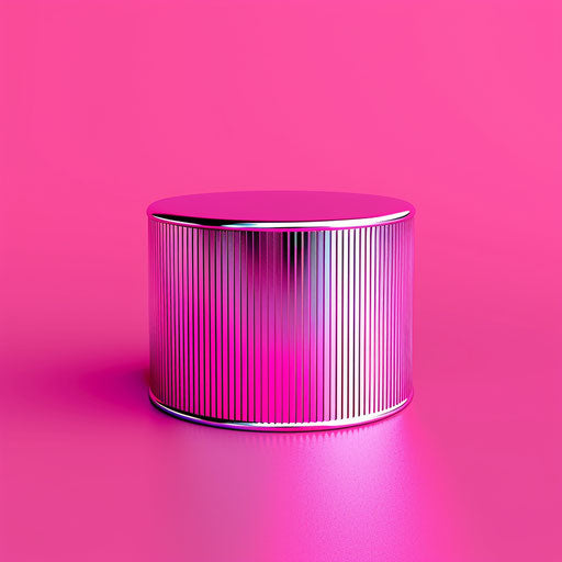 Metal clipart on bright magenta background