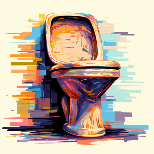Potty clipart in the style of Impressionistic Art